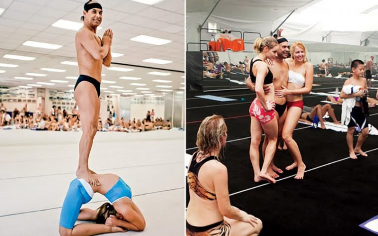 Bikram Choudhury in a Yoga class